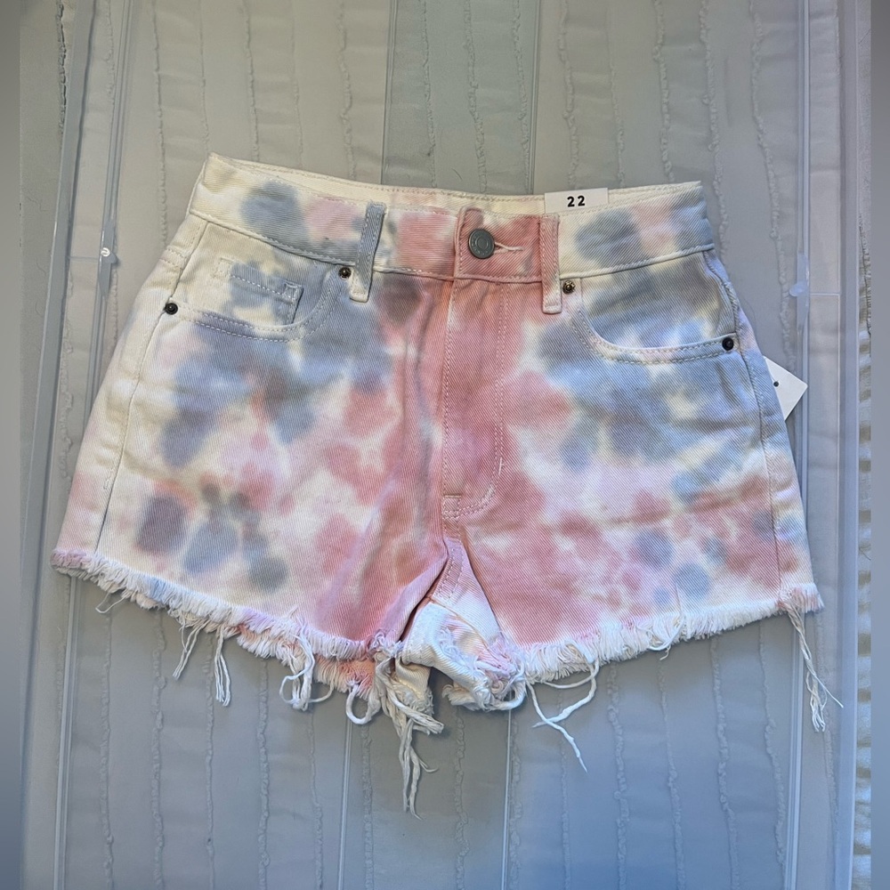 Pacsun cotton candy high rise shorts